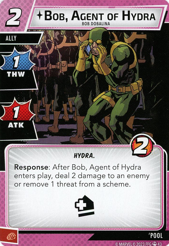 Bob, Agent d'Hydra
